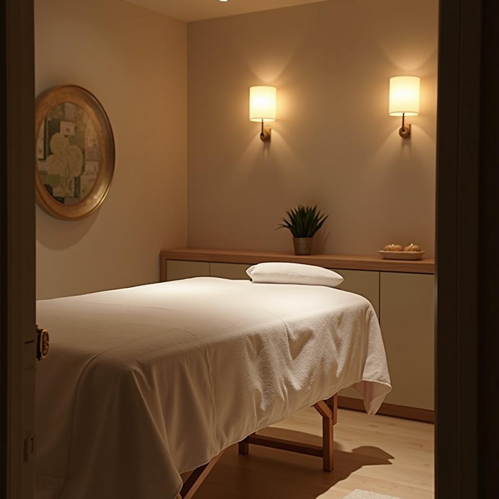 Bên trong phòng massage VIP cao cấp tại Massage VIP Bảo Sơn Hà Nội