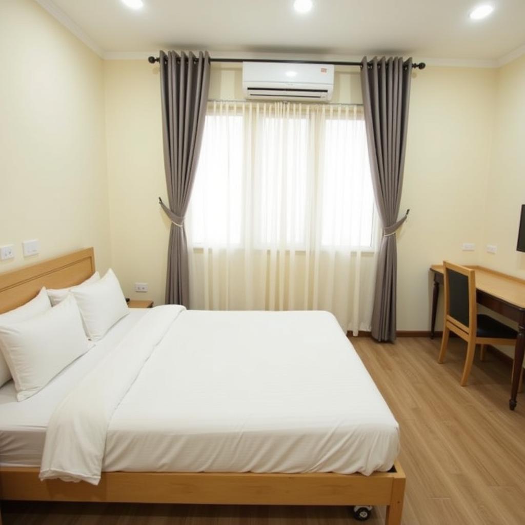 Không gian phòng nghỉ sạch sẽ tại Khách sạn Happy Hotel Kỳ Anh