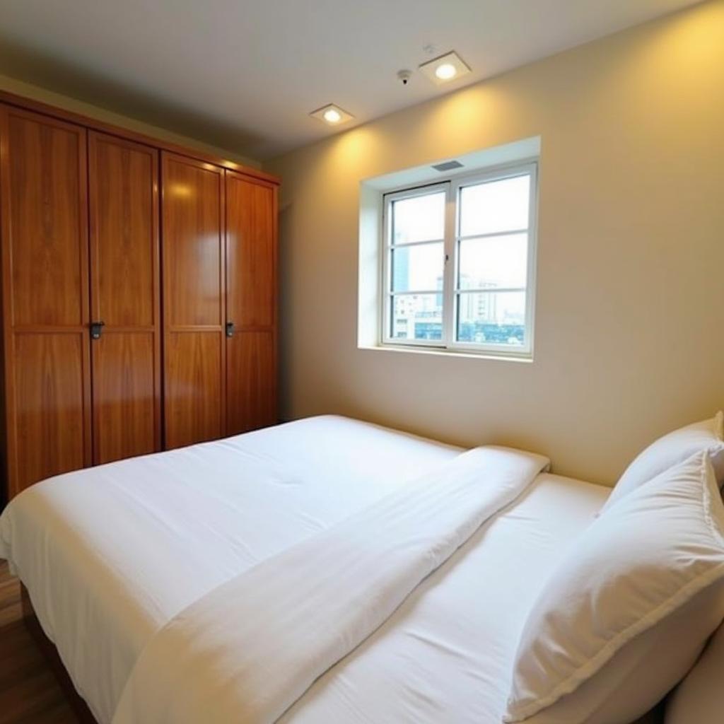 Hình ảnh bên trong phòng nghỉ sạch sẽ và ấm cúng tại khách sạn Vy Anh Đà Lạt 89 Nguyễn Văn Trỗi