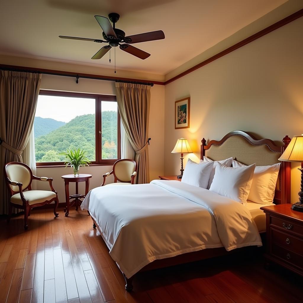 Nội thất bên trong một phòng nghỉ tại Le Soleil Boutique Hotel, 113 Đường Văn Hạnh, Đà Lạt ấm cúng và tinh tế