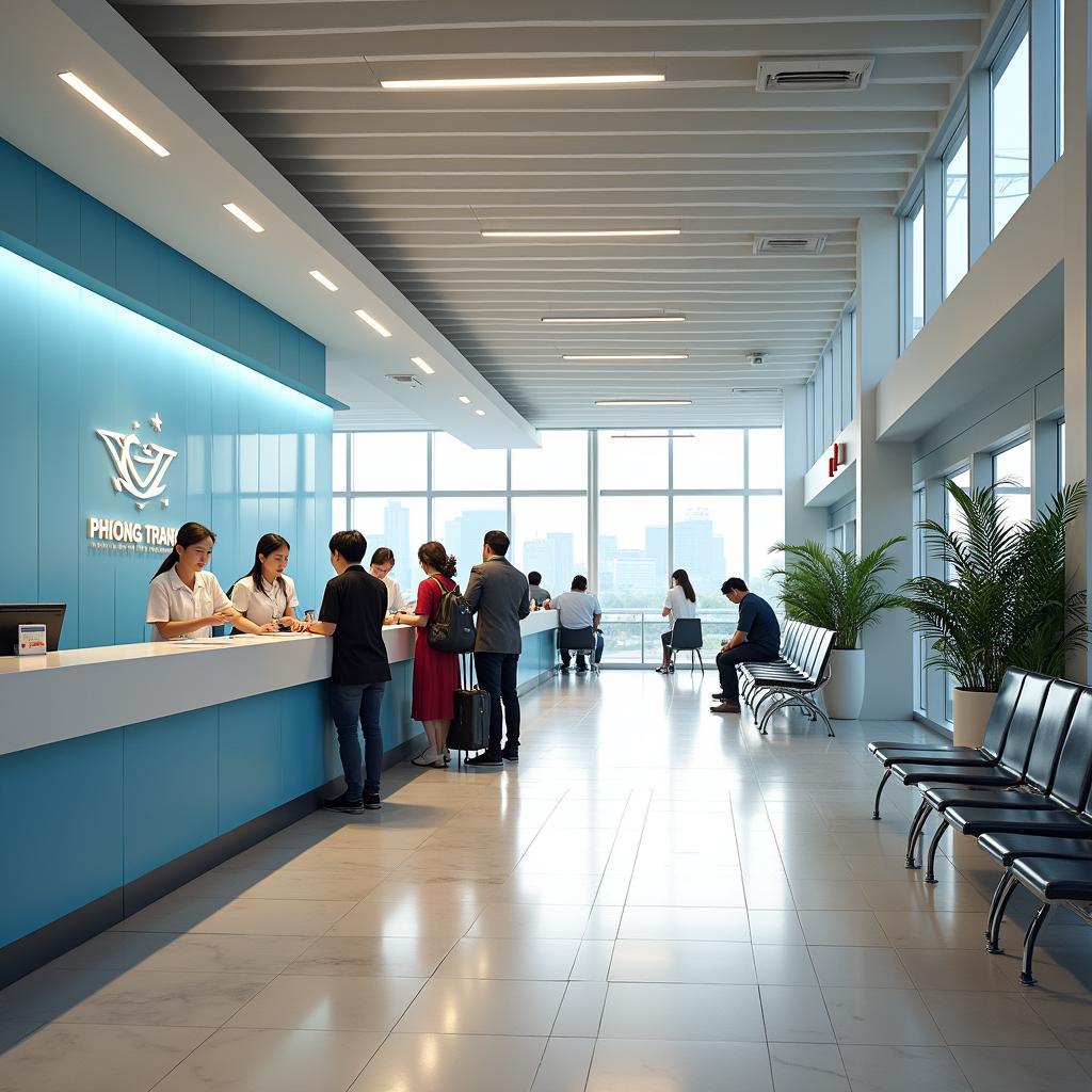Hình ảnh quầy vé và phòng chờ của nhà xe Phương Trang tại Bạc Liêu, P. 7, TP. Bạc Liêu sạch sẽ và hiện đại