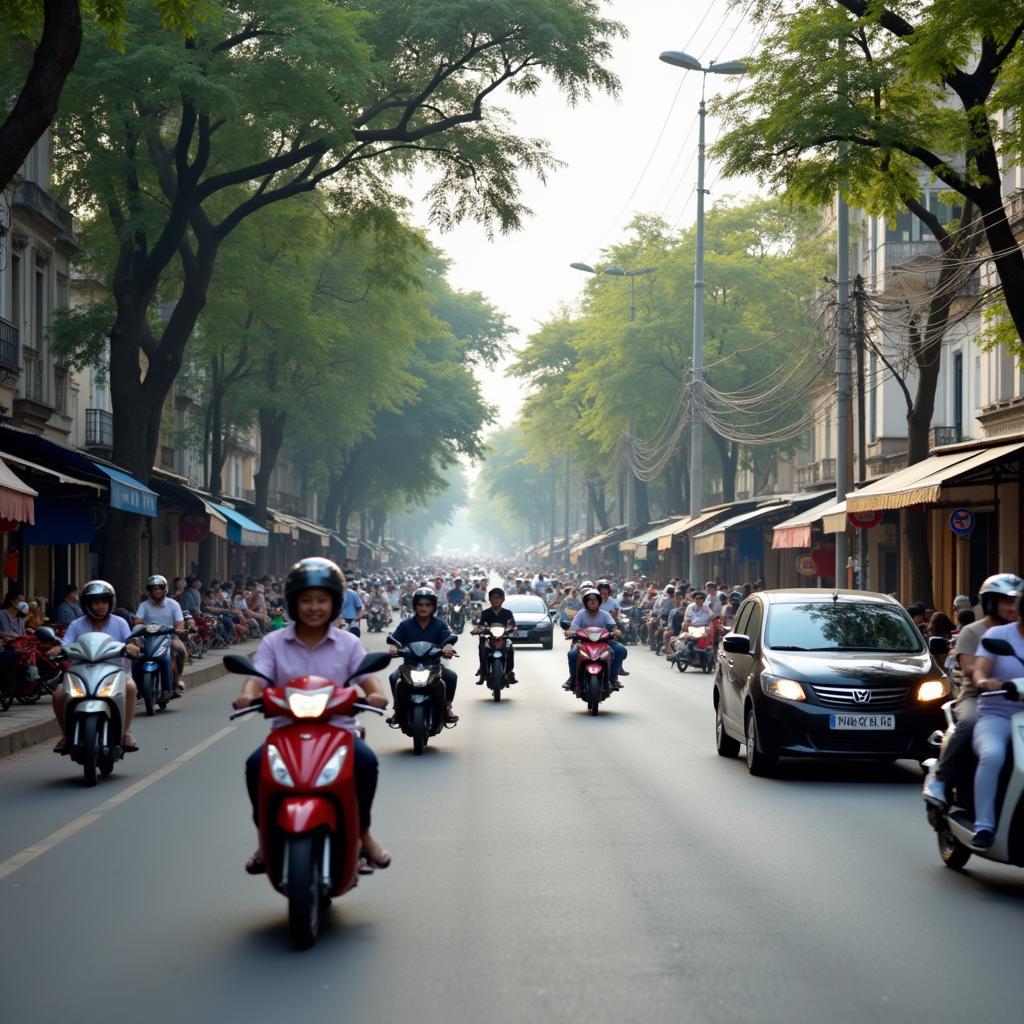 Cuộc sống sầm uất và giao thông nhộn nhịp tại khu vực Phường Gia Định Quận Bình Thạnh.