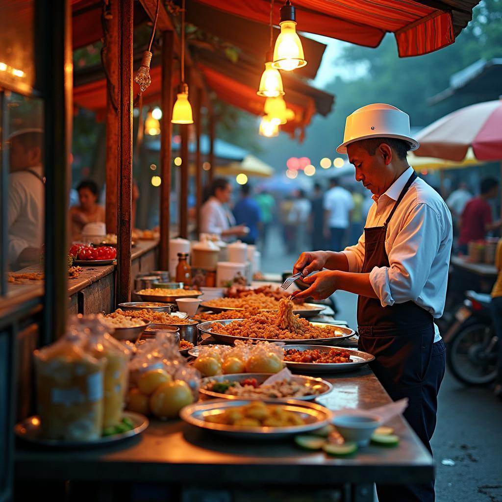 Mot cua hang do an duong pho nhon nhip o Phuong Tuong Mai Hoang Mai Ha Noi