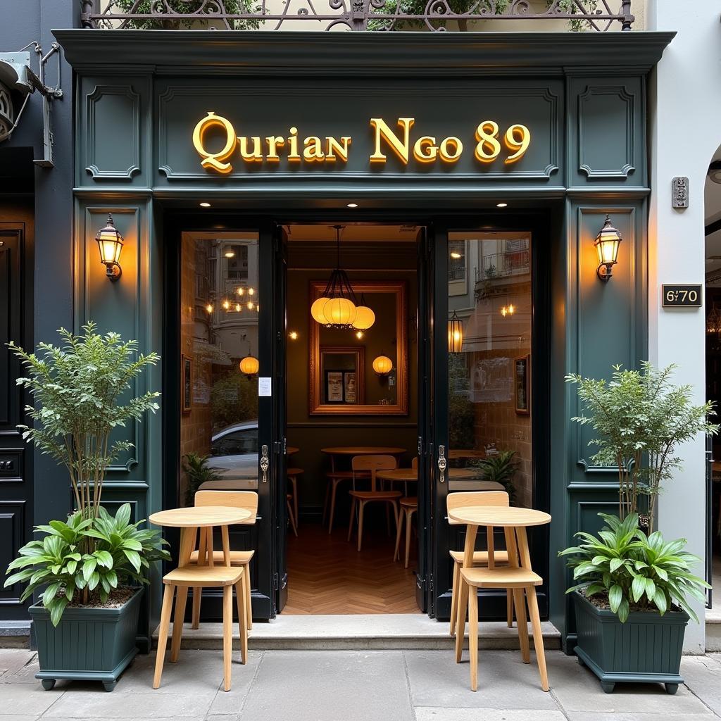 Địa chỉ Quán Ngõ 89 tại 89 Nguyễn Du Quận 1 với mặt tiền yên bình giữa trung tâm Sài Gòn