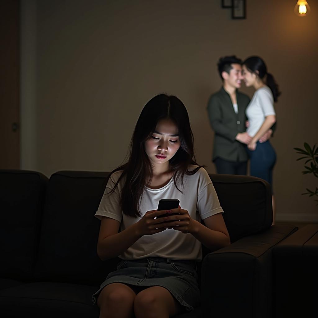 Ranh giới mong manh giữa tình bạn khác giới và tình yêu khiến cô gái cảm thấy ghen tuông, bất an trong mối quan hệ.