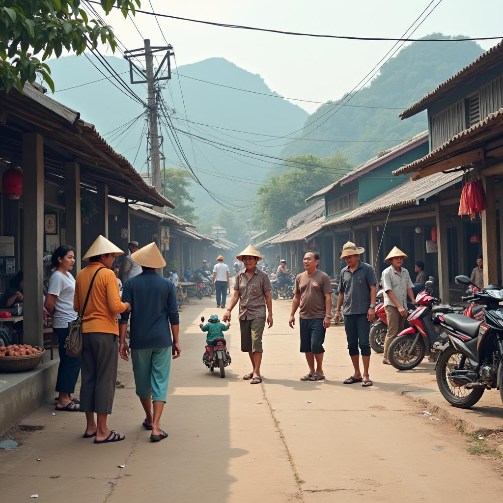 Hình ảnh cuộc sống thường nhật và sinh hoạt cộng đồng tại Xã Đông Thọ, Tỉnh Tuyên Quang.