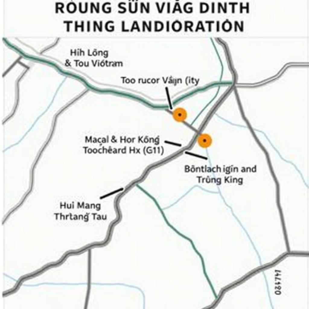 Sơ đồ chỉ đường đến Phường Long Hương từ Quốc lộ 51 và các tuyến chính Bà Rịa