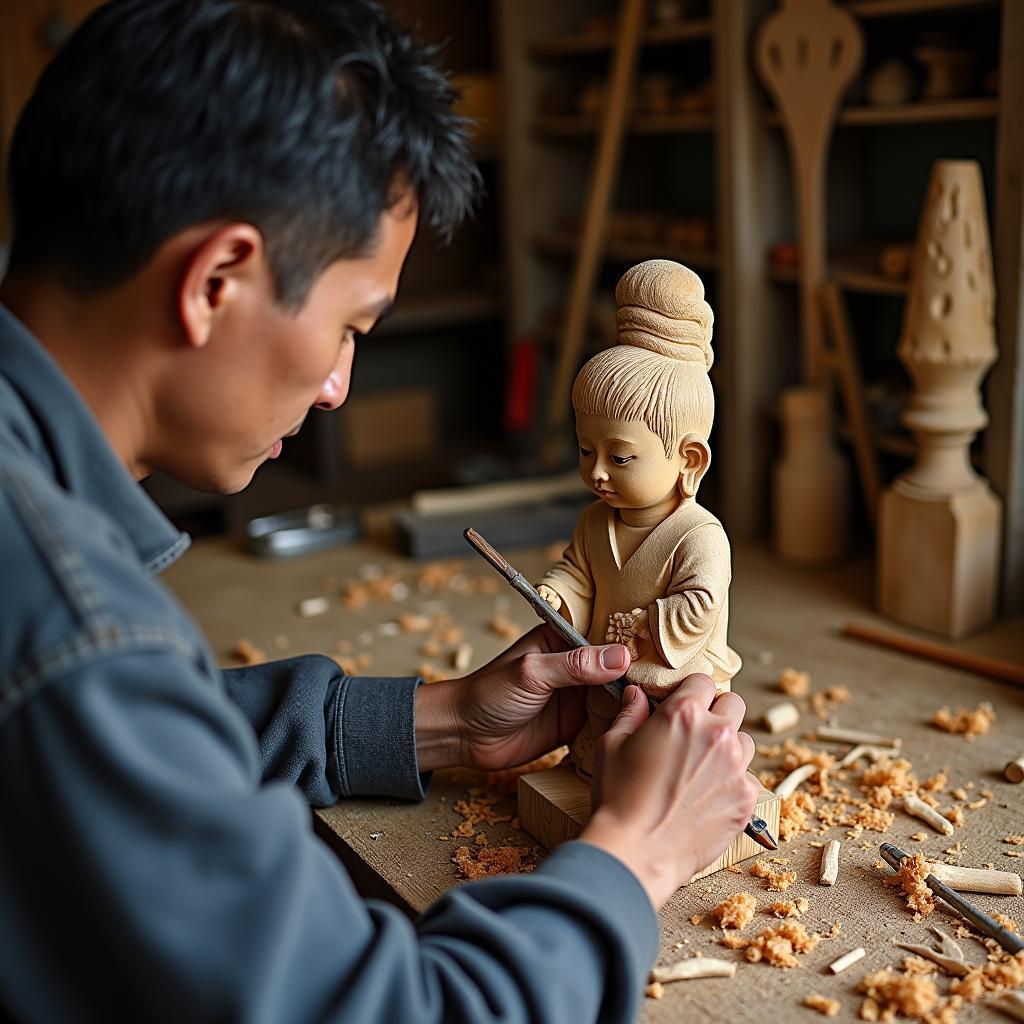 Khám phá làng nghề truyền thống Xã Sơn Đồng, Huyện Hoài Đức với các tác phẩm điêu khắc gỗ tinh xảo