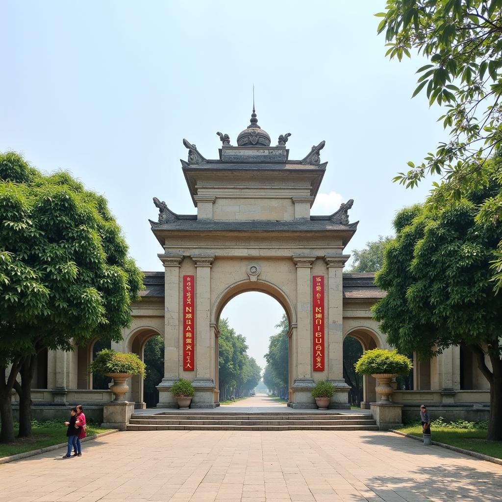 Khu di tich Lich su Lang Le Bau Co o Xa Tan Nhut Huyen Binh Chanh