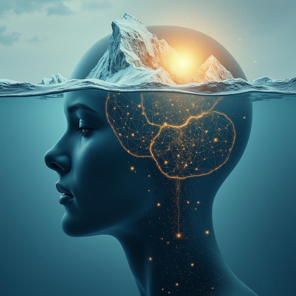 Hình ảnh minh họa quá trình thăm dò tiềm thức, khám phá sức mạnh tâm trí và những tầng sâu của não bộ.