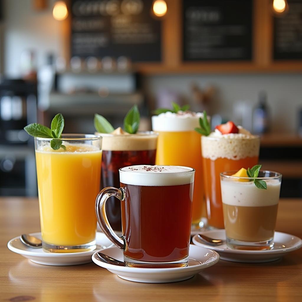 Các loại thức uống đa dạng và hấp dẫn tại Coffee Gốc Gõ Nguyễn Thị Minh Khai