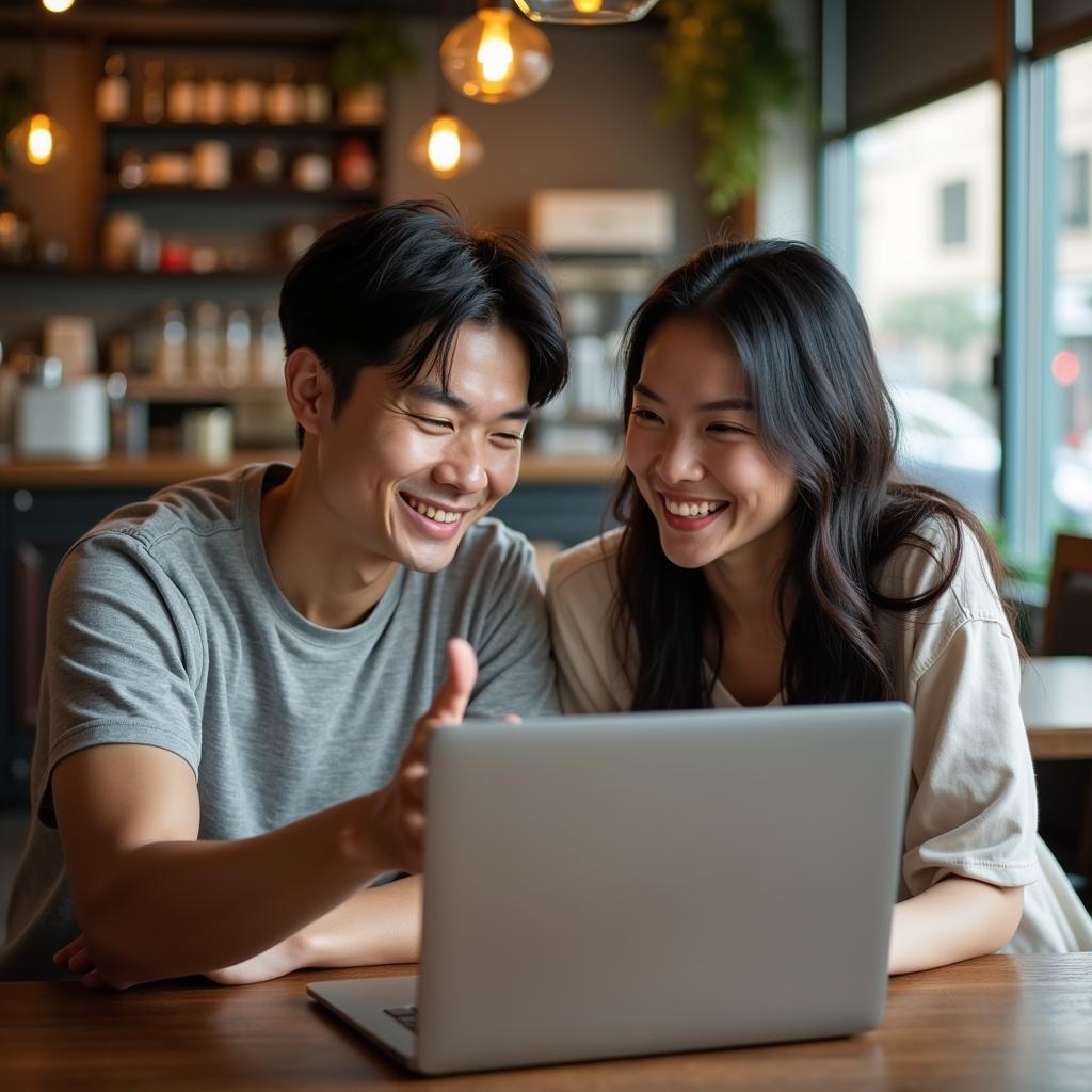 Một chàng trai và cô gái đang thảo luận sôi nổi, minh họa cho góc nhìn đa chiều trong tình bạn dị giới.