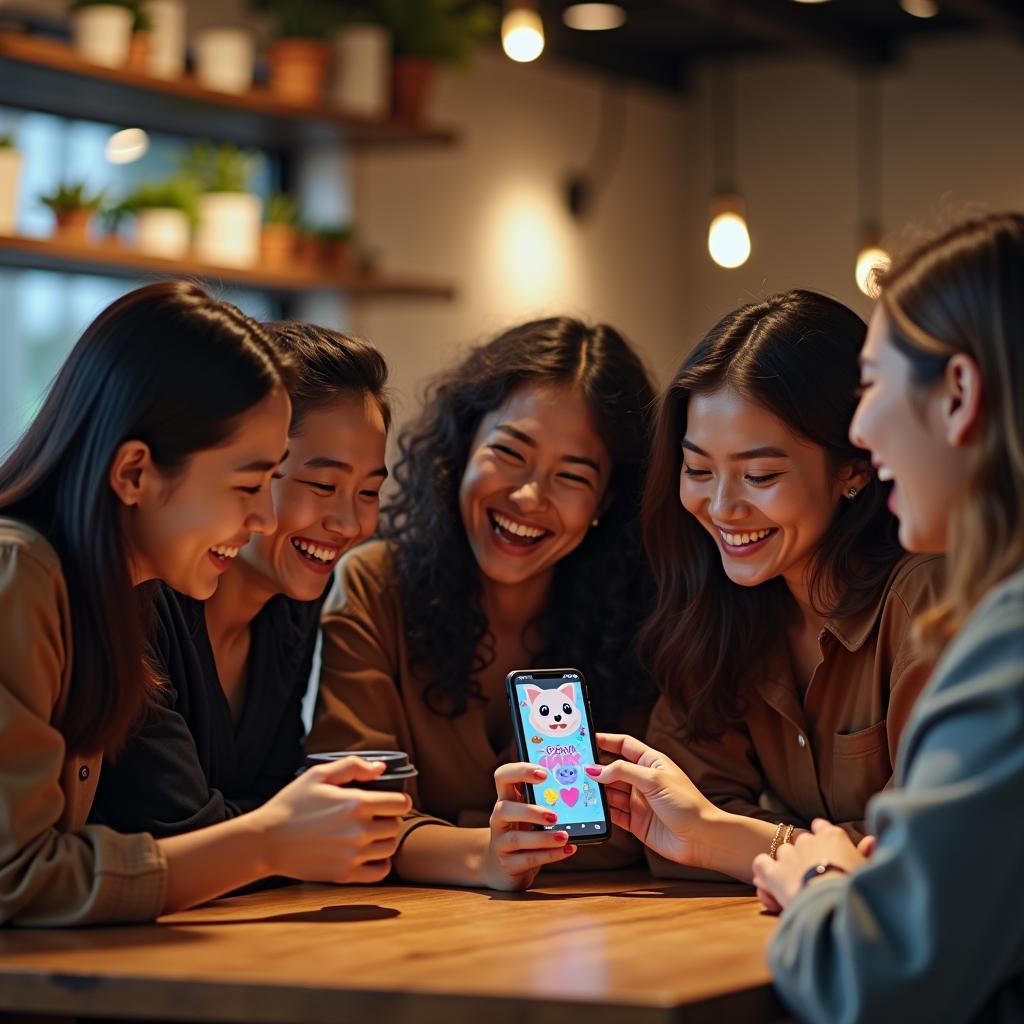 Hình ảnh minh họa tình bạn trong cộng đồng NFT, nơi những người bạn ảo gặp gỡ ngoài đời thực và cùng nhau chia sẻ đam mê công nghệ.