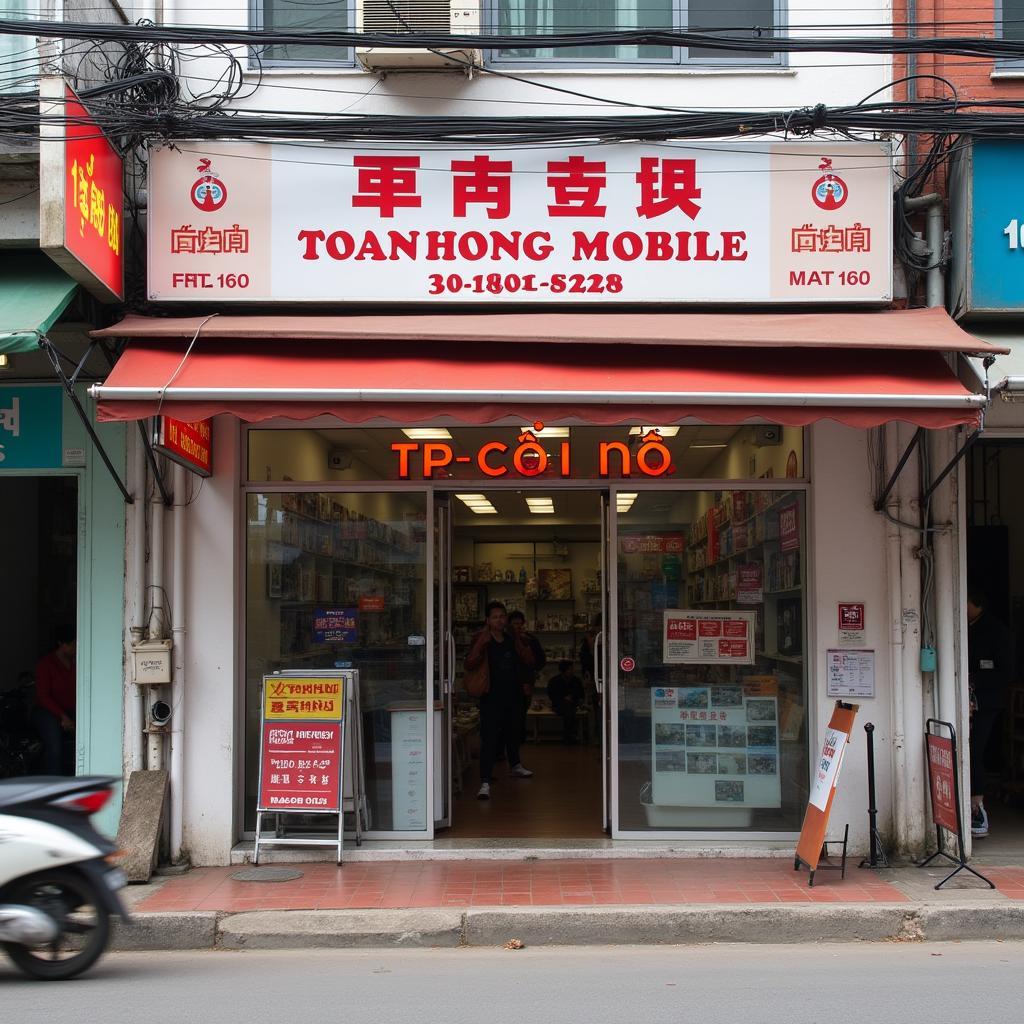 Cua hang Toan Hong Mobile tai dia chi 15 Bach Dang Binh Thanh HCM
