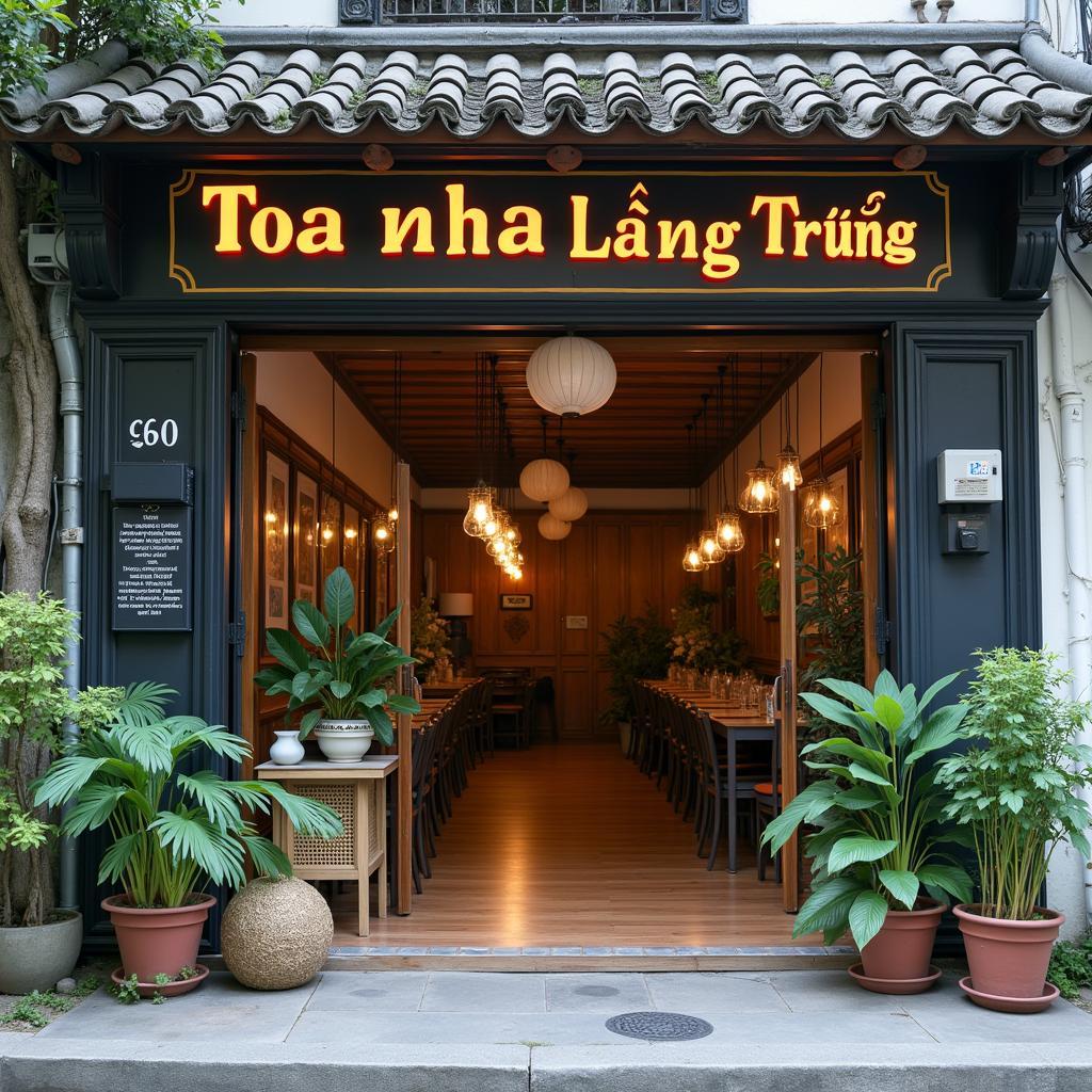 Hình ảnh mặt tiền Tòa nhà Láng Trung tại số 60 ngõ 850 đường Láng.