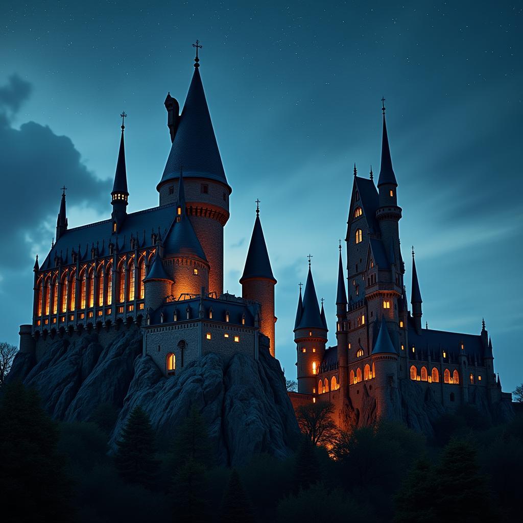 Tóm tắt Harry Potter và hình ảnh Lâu đài Hogwarts quen thuộc với các fan hâm mộ