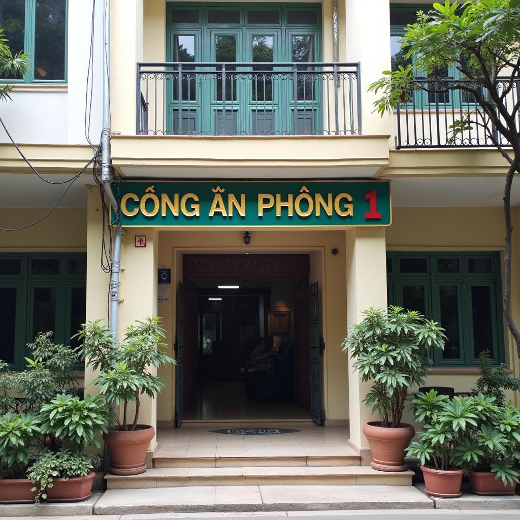 Hinh anh tru so Cong an phuong 1 Quan 8 tai dia chi 203D Ba Trac