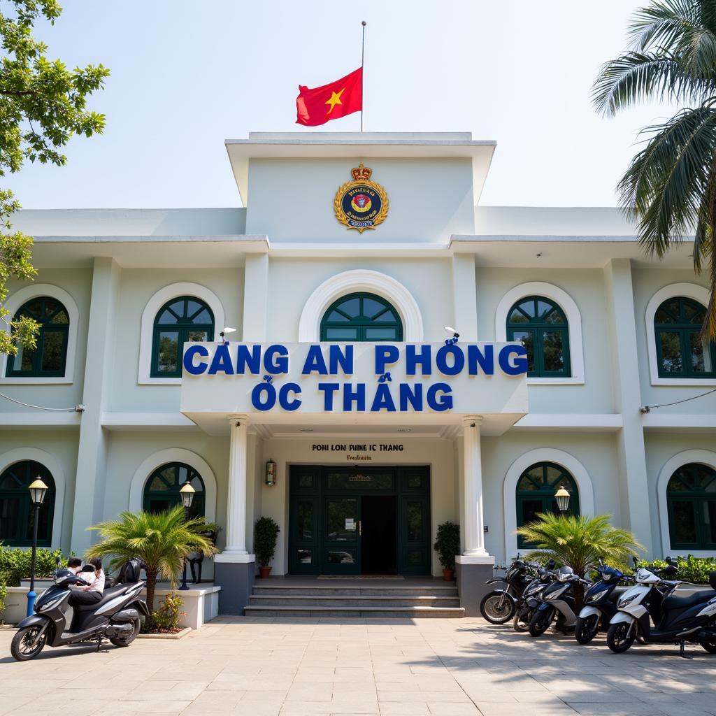 Hình ảnh trụ sở Công an phường Đức Thắng, số 6 Đinh Công Tráng, TP. Phan Thiết