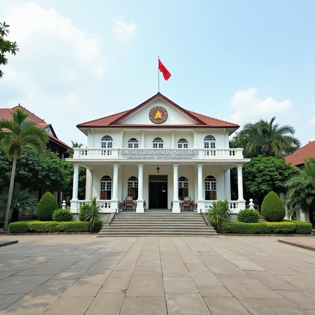 Trụ sở Ủy ban Nhân dân Xã Nam Xang, Huyện Lý Nhân, Tỉnh Hà Nam, trung tâm hành chính của xã