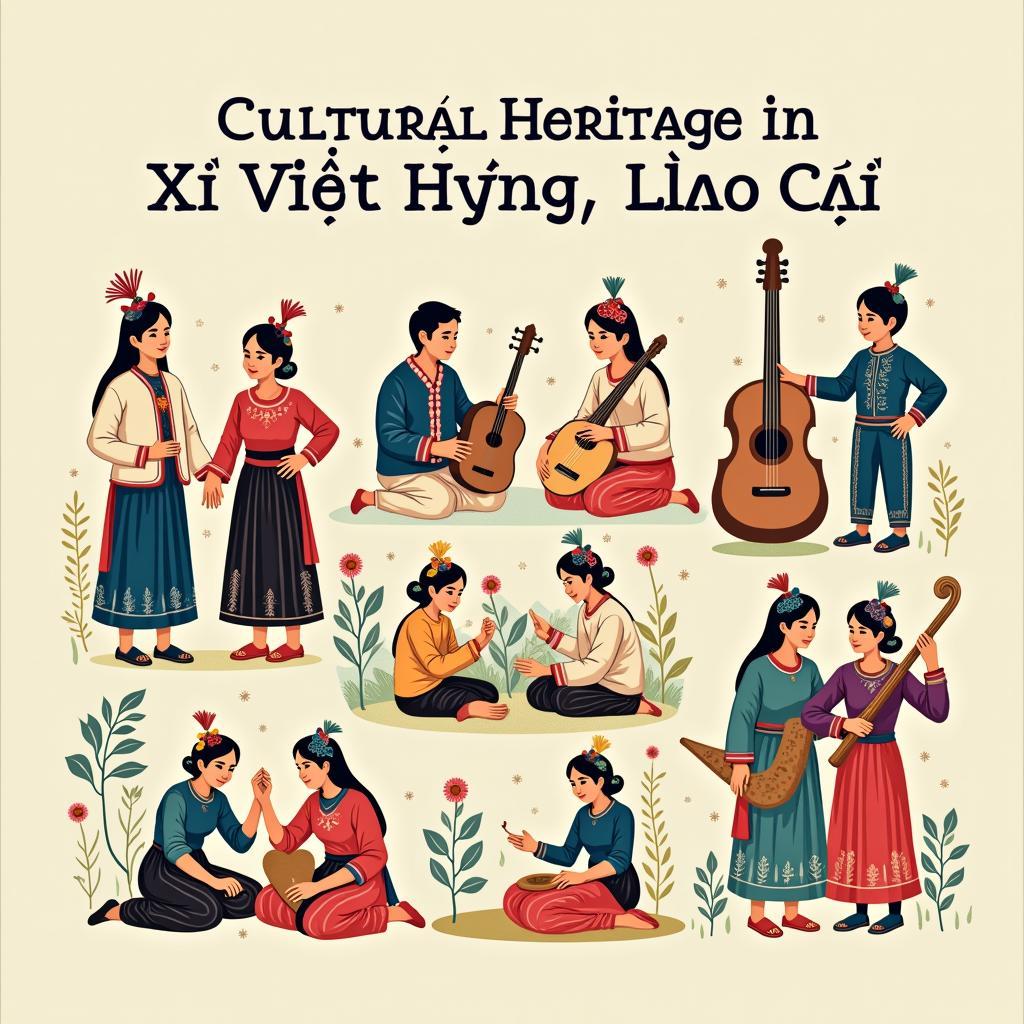 Các hoạt động văn hóa hoặc trang phục truyền thống của các dân tộc thiểu số tại Xã Việt Hồng, Tỉnh Lào Cai