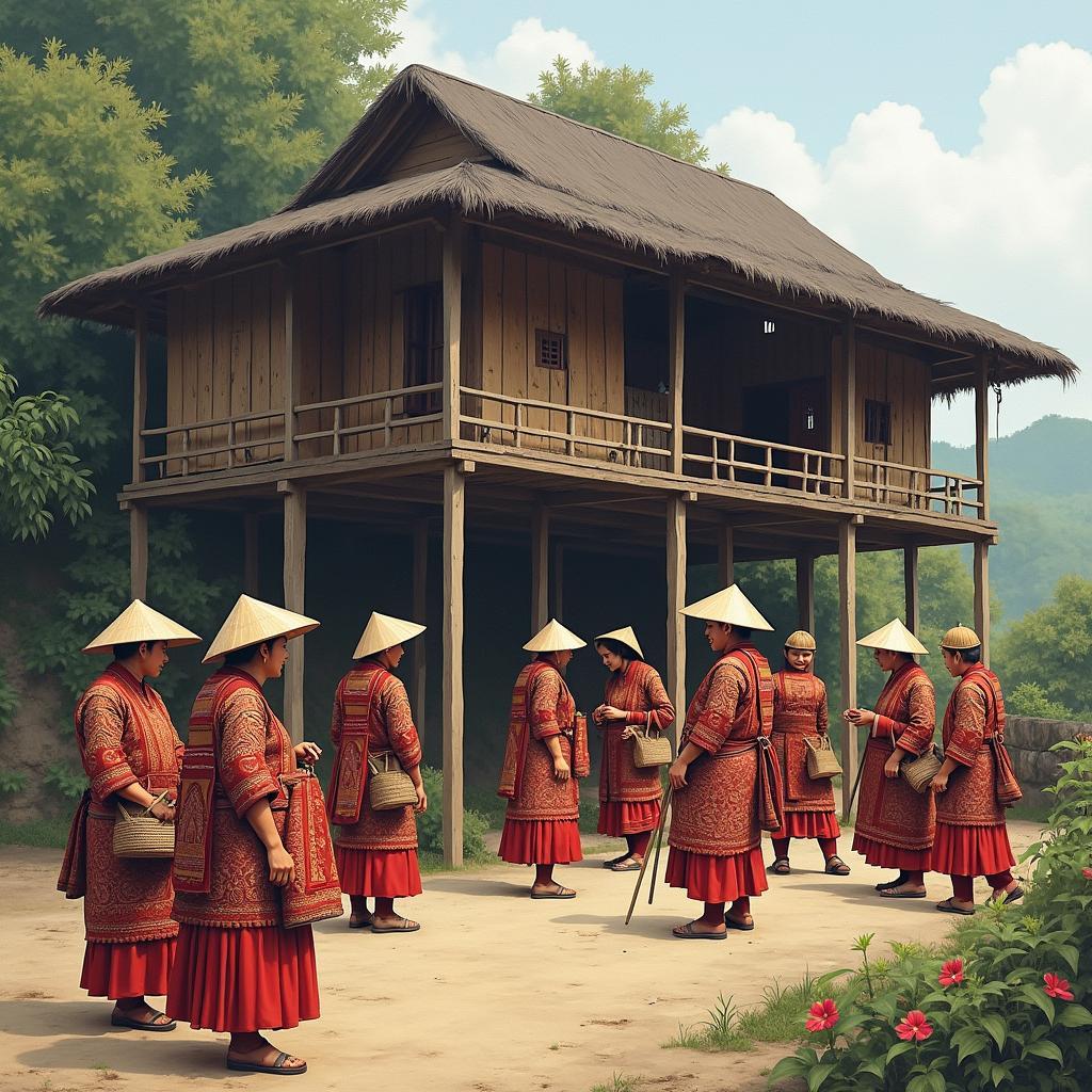 Van hoa nguoi Co Tu Phuoc Nang Quang Nam nha Guol tho cam