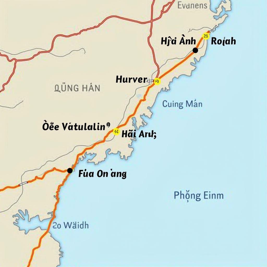 Ban do the hien vi tri Phuong An Thang, Thi xa Dien Ban, ket noi giao thong toi Da Nang va Hoi An