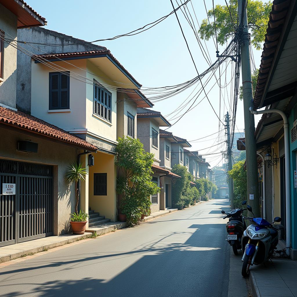 Hình ảnh minh họa con đường Hồ Đắc Di, phường Tây Thạnh, quận Tân Phú nơi có địa chỉ số nhà 119.