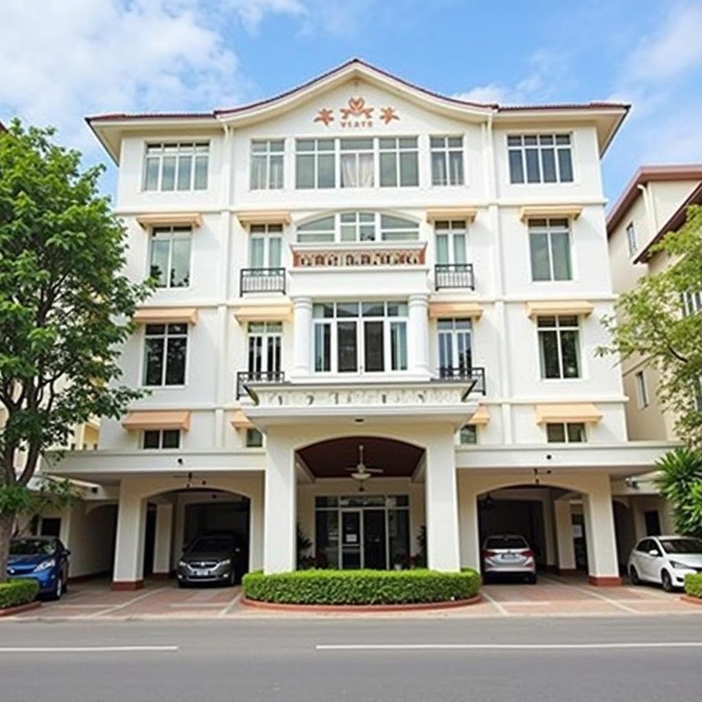 Hình ảnh mặt tiền, lối vào Vivian Hotel & Villa Mũi Né tại số 173 Nguyễn Đình Chiểu, Hàm Tiến, Bình Thuận