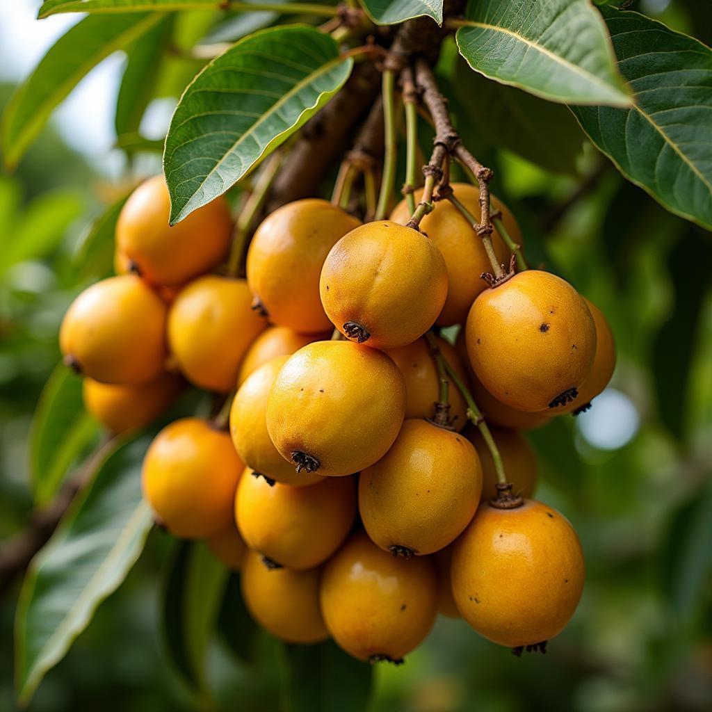 Cận cảnh một vườn nhãn lồng sai trĩu quả tại Hưng Yên, những chùm nhãn to tròn, vàng ươm dưới nắng