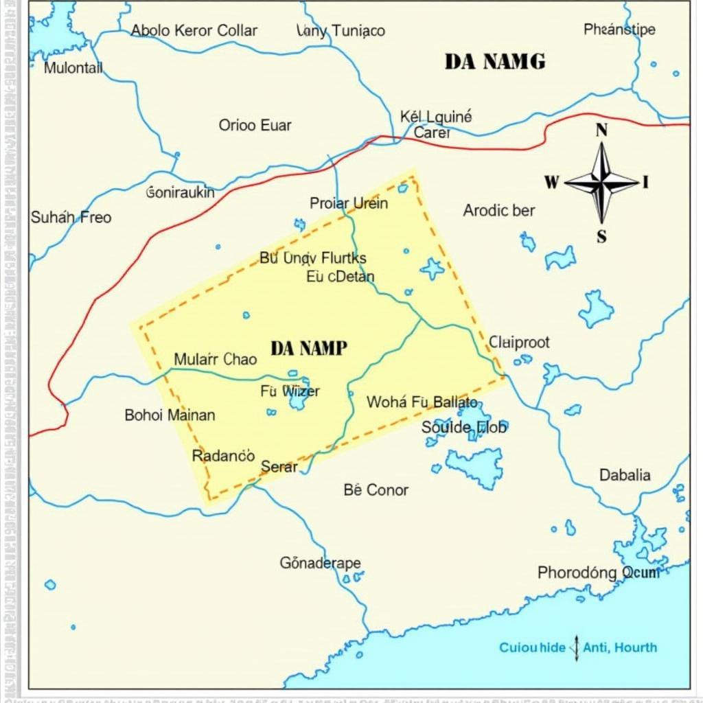Bản đồ mô tả vị trí địa lý Xã Phước Hiệp Huyện Phước Sơn Tỉnh Quảng Nam gần Đà Nẵng