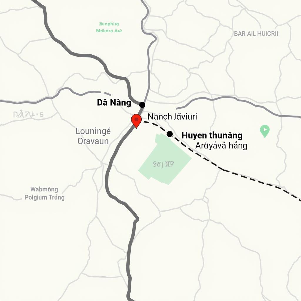 Ban do huong dan den Xa Thang Truong Huyen Thang Binh TP Da Nang tu trung tam