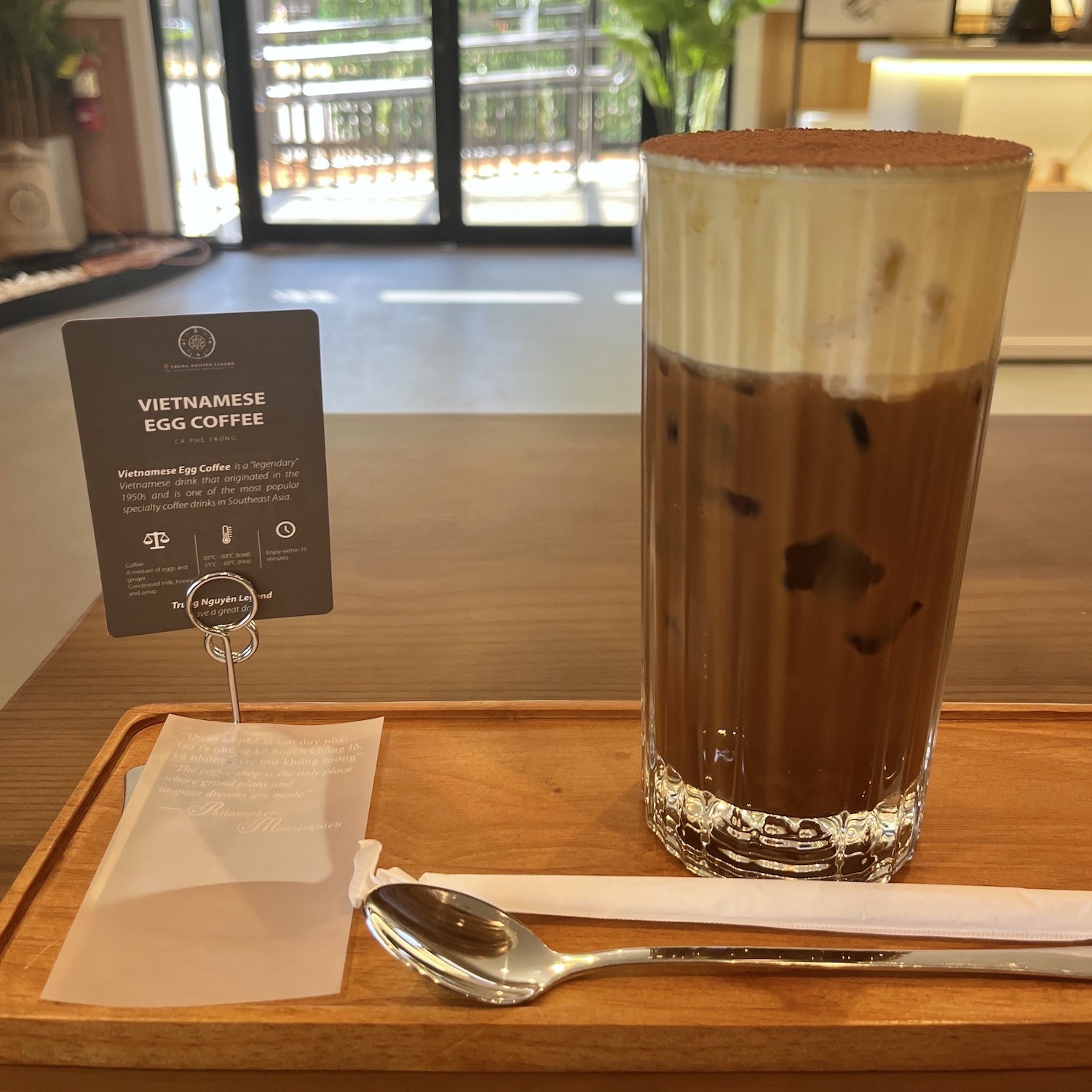 Egg coffee iced