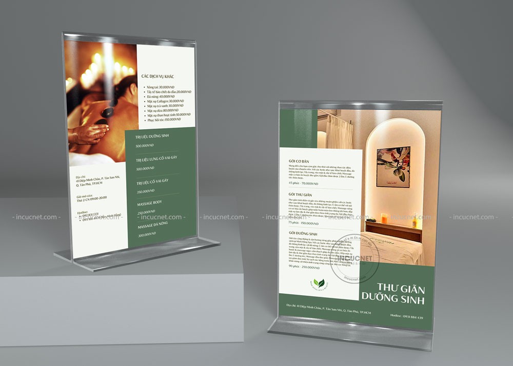 Empty tablet card mockup