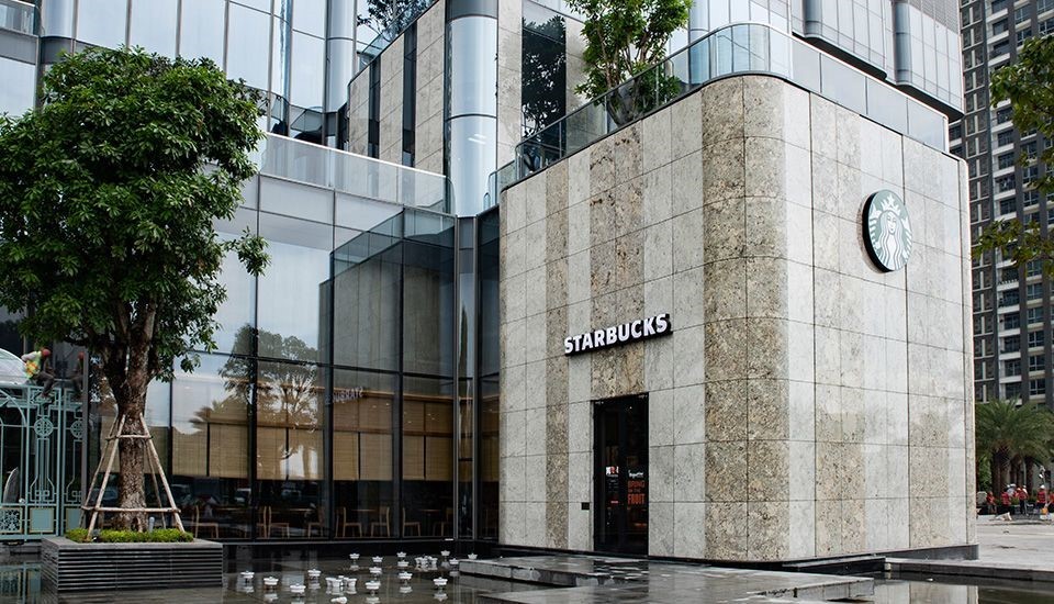 Không gian bên ngoài của Starbucks