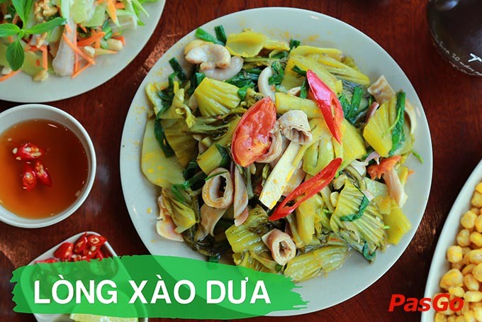 Lòng thập cẩm trong lòng chát quán menu