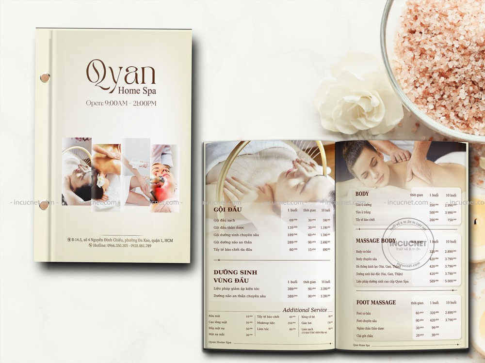 Menu spa xương rồng