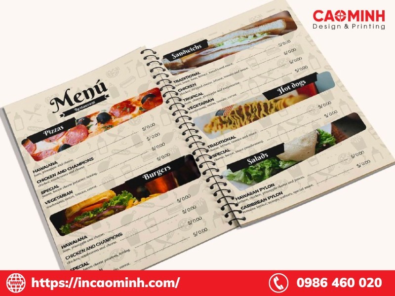 menu trÃ  sá»¯a Äƒn váº·t