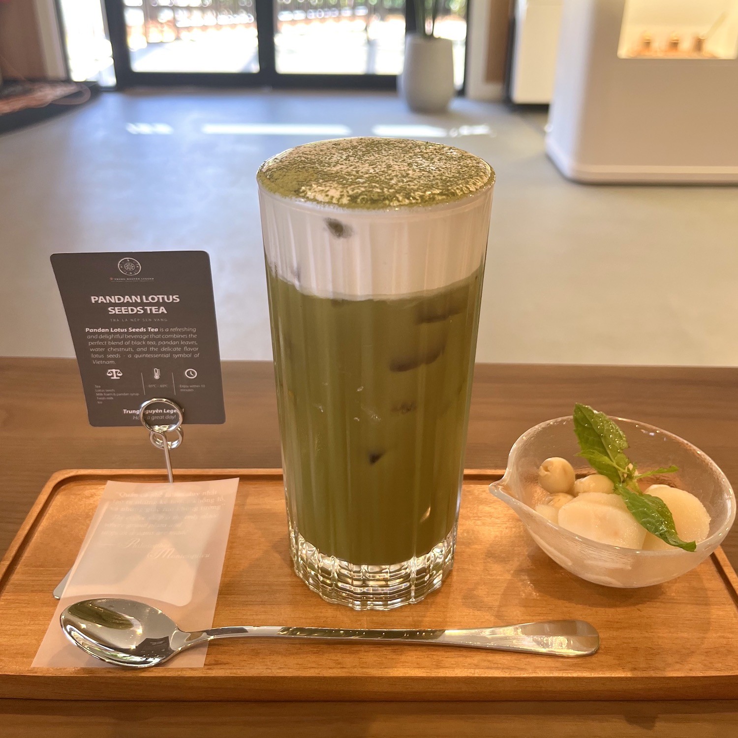 Pandan iced