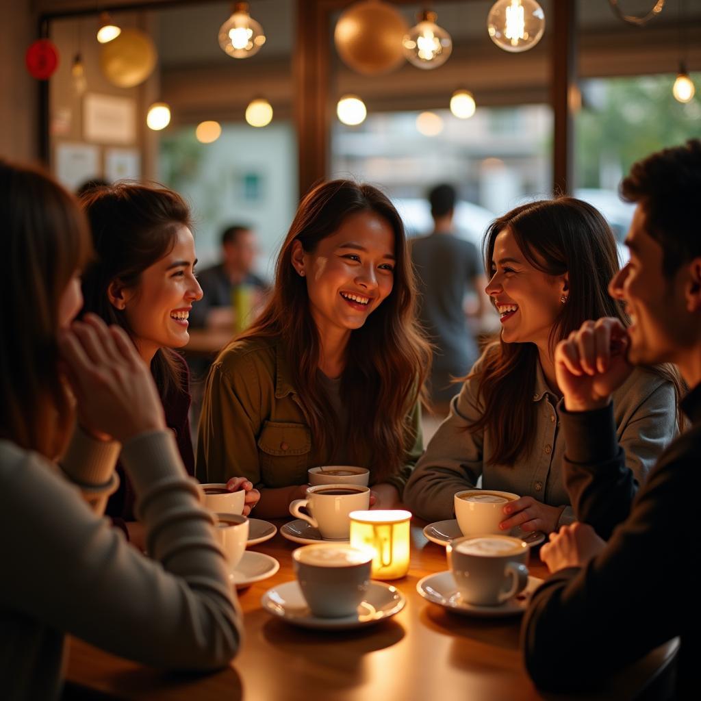 Pha chế cafe sóng sánh lan tỏa tinh thần cộng đồng và kết nối