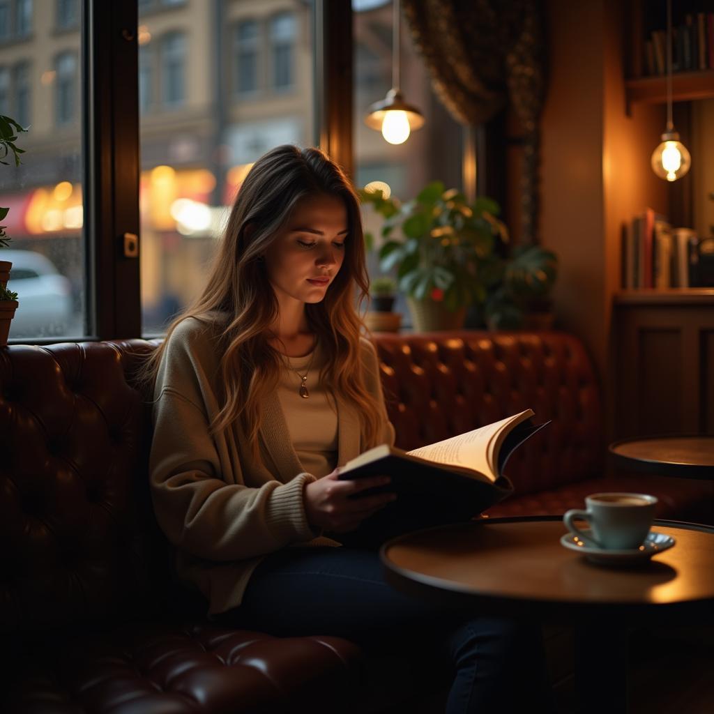 Người trẻ tận hưởng tâm trí thư thái trong không gian cafe sóng sánh
