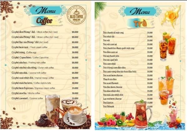 thuc don menu quan cafe binh dan 1