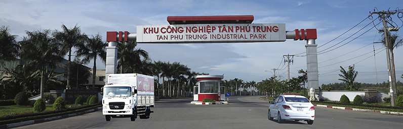 Cổng chào Khu Công Nghiệp Tân Phú Trung, nơi đặt trụ sở của allintitle:công ty tnhh in na nu sài gòn
