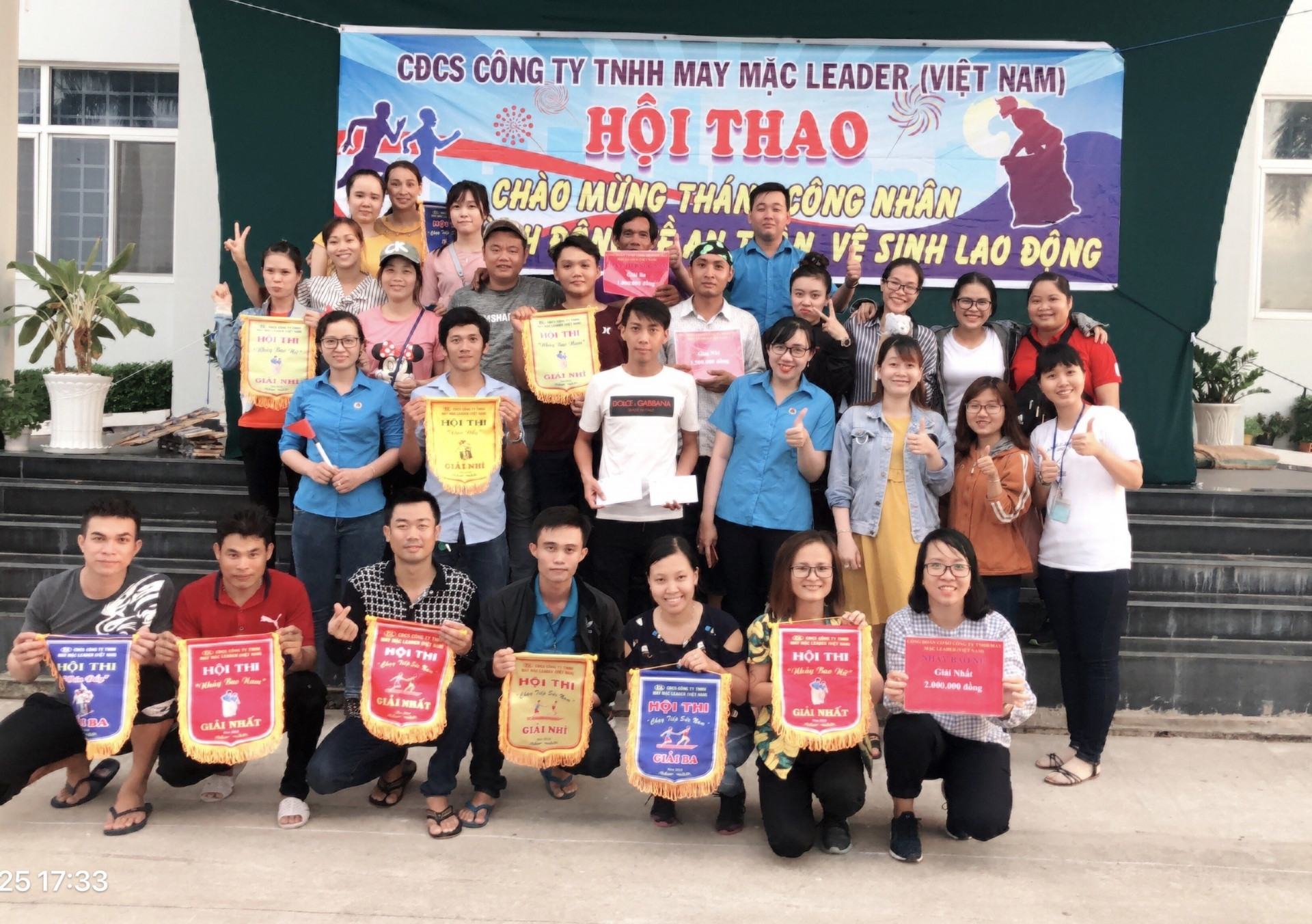Hội thao chào mừng Tháng Công nhân do Công ty TNHH May mặc Leader (Việt Nam) tổ chức