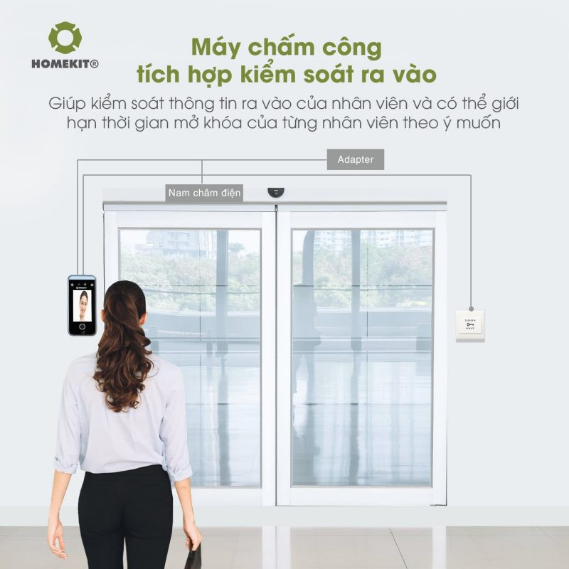 Giao diện phần mềm quản lý chấm công trên nền tảng Cloud