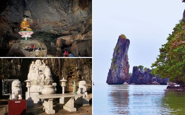 Toàn cảnh Khu du lịch Chùa Hang Hòn Phụ Tử tại Kiên Lương Kiên Giang