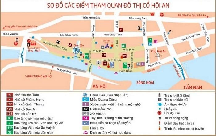Bản đồ du lịch Hội An hỗ trợ hành trình khám phá