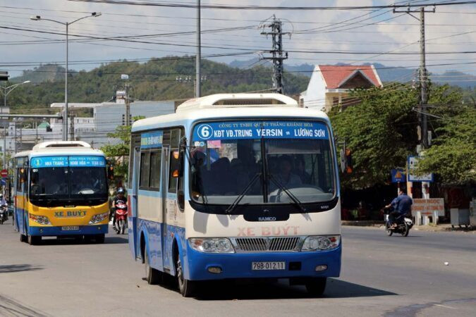 Lịch xe buýt Nha Trang Cam Ranh phục vụ hành khách