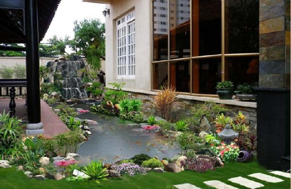 Thiết kế vườn hoa nhỏ đẹp kiểu Nhật Bản