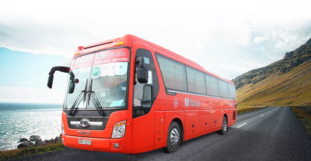 Nội thất tiện nghi bên trong xe Phương Trang với ghế ngồi sạch sẽ, thoải mái