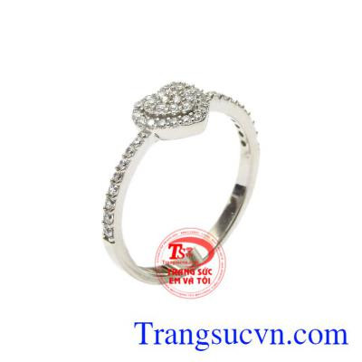 Nhẫn nữ đính đá sang trọng